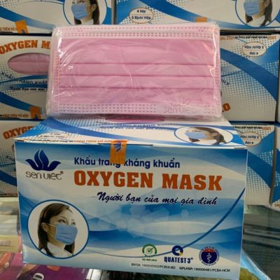 Khau Trang Y Te 4 Lop Sen Viet Oxygen Mask